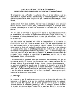 PDF ESTRATEGIA TECNICA, TACTICA