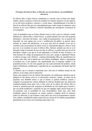 Principios Del Software Libre,