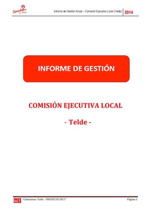 Gestión Psoe Telde 2014