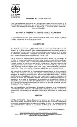 Acuerdo 42 2002