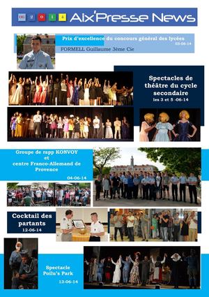 Aix Presse News juin 2014