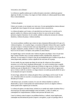 Violencia De Género