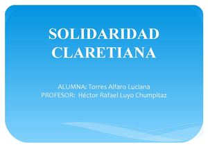 Solidaridad Claretiana