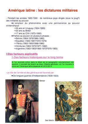 Les dictatures du cône Sud de l'Amérique latine