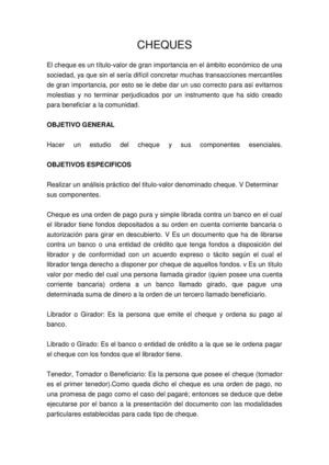 Cheques