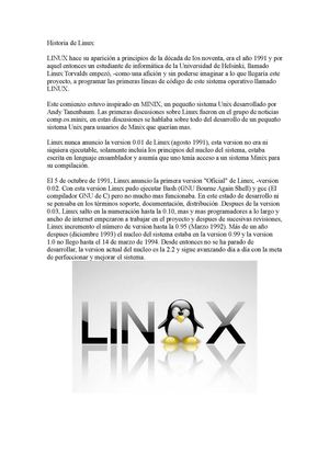Historia De Linux
