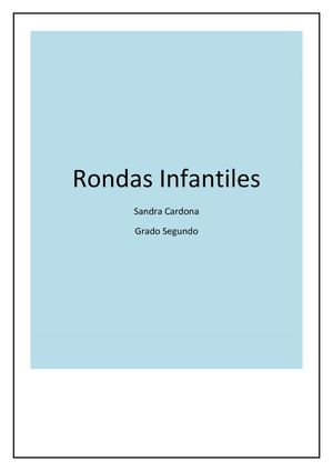 Rondas, Trabalenguas Y Adivinanzas