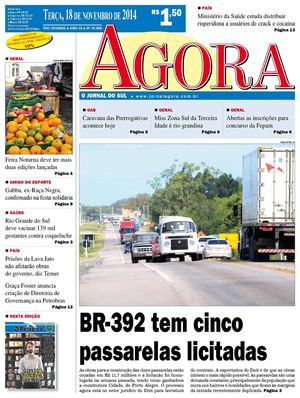 Jornal Agora - Edição 10998 - 18 de novembro de 2014