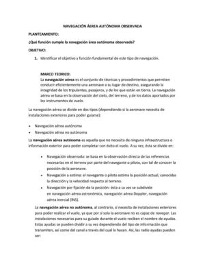 NAVEGACIÓN ÁEREA AUTÓNOMA OBSERVADA