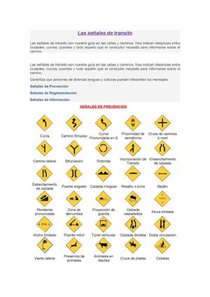 Las Señales De Transito