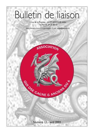 N°13 Bulletin Avril 2003