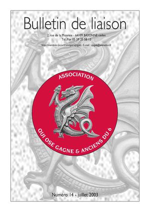 N°14 Bulletin Juillet 2003