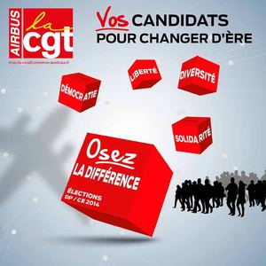 CANDIDATS CGT AIRBUS TOULOUSE ELECTIONS 2014