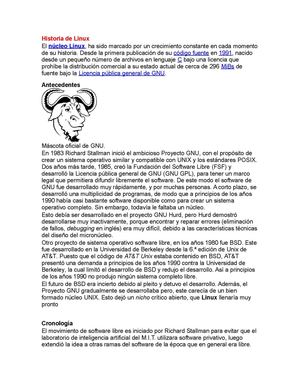 7ma TAREA Historia De Linux