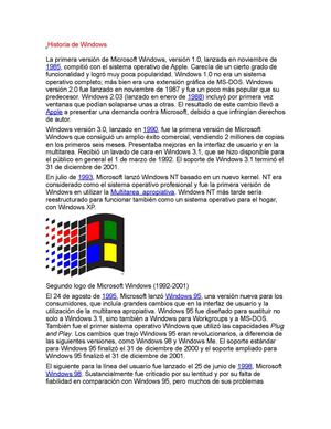 13 Tarea Historia De Windows