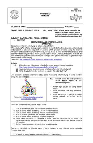 Calaméo - 5th Grade Worksheet 2 Term