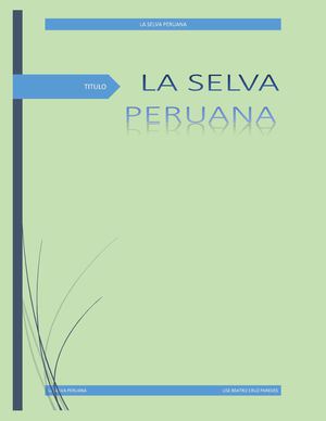 La Selva Peruana