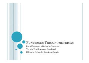Funciones Trigonométricas