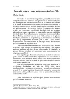 Desarrollo Postural Pikler