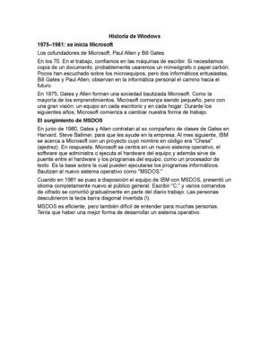 historia de windows