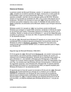 HISTORIA DE WINDOWS