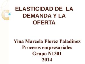 Elasticidad De Demanda Y Oferta Calameo