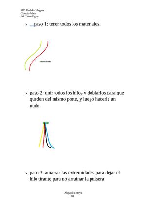 Pasos Para Hacer Una Pulsera
