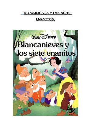 Blancanieves Y Los Siete Enanitos