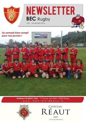 Newsletter BEC Rugby