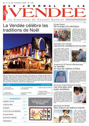 Journal de la Vendée n°105 - du 17 au 30 novembre 2008