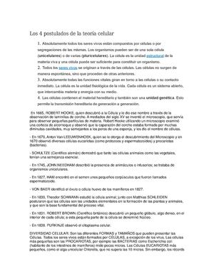 Teoria Celular Biologia