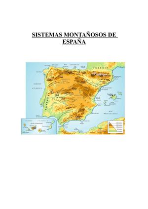 Sistemas Montañosos De España