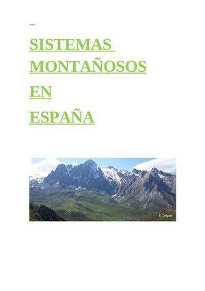 Sistemas Montañosos