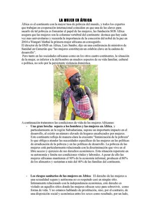 La mujer en África