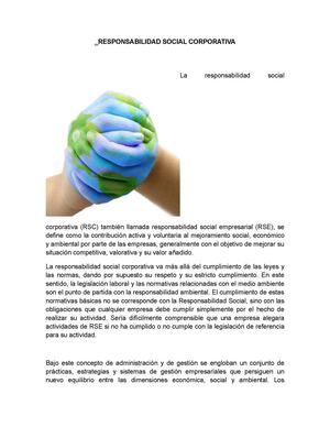 Responsabilidad Social Corporativa