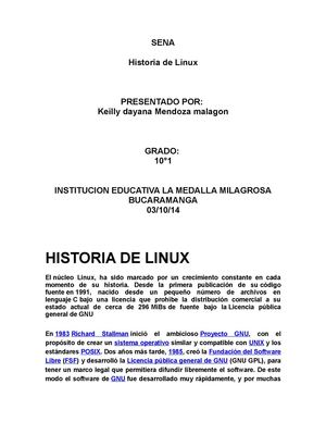Historia Linux