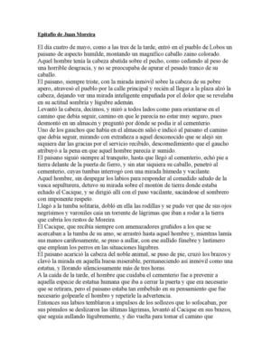 Epitafio De Juan Moreira
