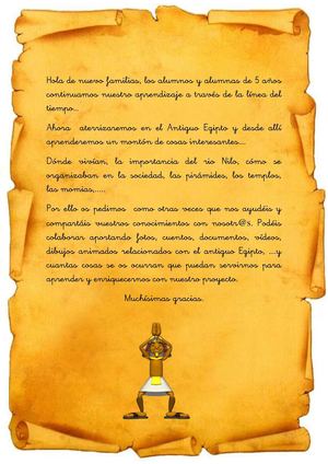 Nota Proyecto Egipcios