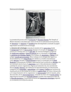 Historia De La Biologíalorena
