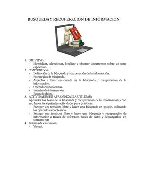 Busqueda Y Recuperacion De Informacion