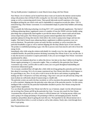 Pure Nitrate Muscle Supplementfacts and reviews