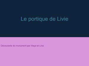 Calaméo - Lina Maya Portique 3eme Latin