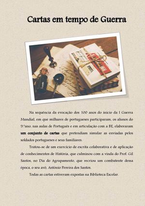 Cartas Em Tempo De Guerra