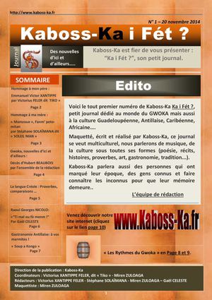 Journal Kaboss Ka Ka I Fet 20 Novembre 2014