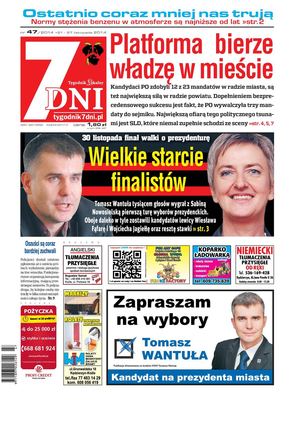 Tygodnik 7DNI nr 47/2014 21-27.11.2014