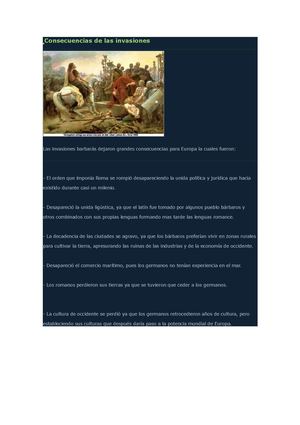 Consecuencias De Las Invasiones