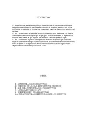 Administracion Por Objetivos