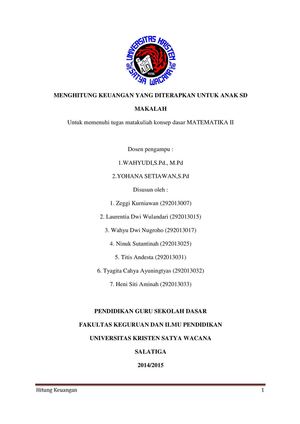 Hitung Keuangan Kelas A