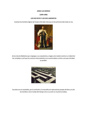 Los Dos Reyes Y Los Dos Laberintos