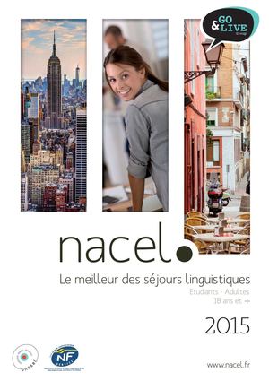 Séjours linguistiques et Nacel Etudiants 2015